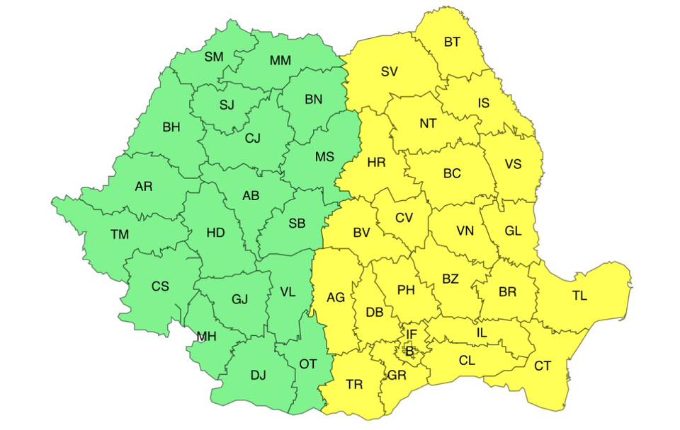 ANM avertizează, pentru următoarele zile, o vreme deosebit de rece, cu ger și viscol!
