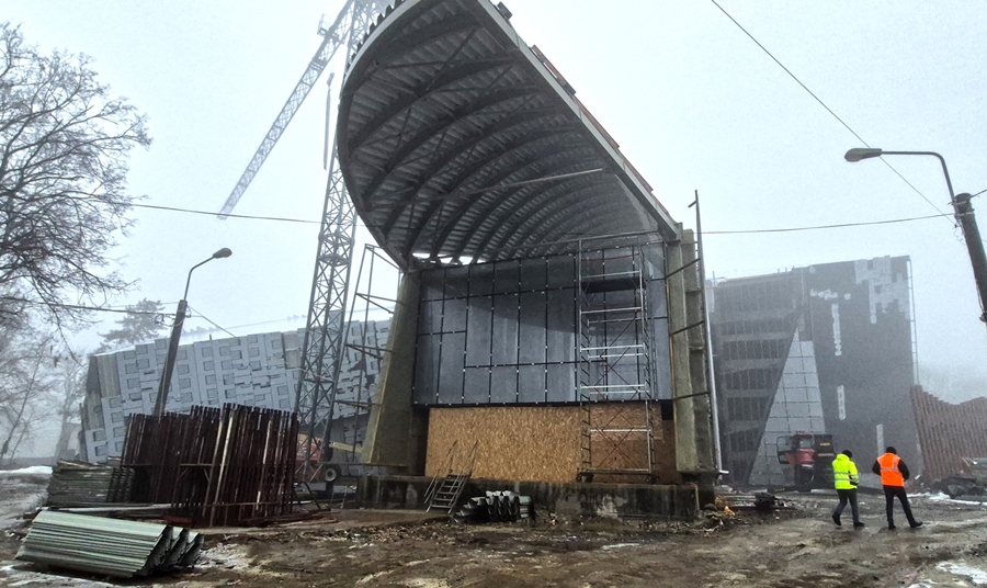 Președintele CJ Galați, monitorizează stadiul lucrărilor la noul Muzeu de Artă Vizuală, proiect desfășurat pe 6300 mp