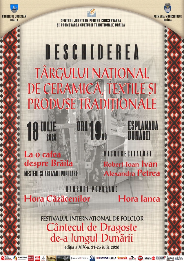 Brăila, gazda Târgului național de ceramică, textile și produse tradiționale