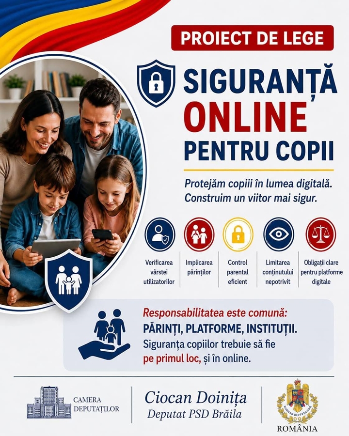 Doinița Ciocan: “Copiii au nevoie de protecție și în mediul online, nu doar în viața de zi cu zi”