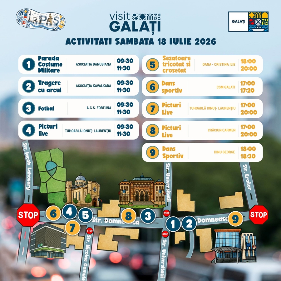 Strada Domnească se închide în weekend pentru evenimente. Mai multe trasee de autobuz vor fi deviate!