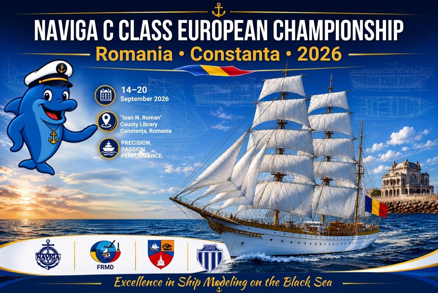 Constanța găzduiește Campionatul European de Navomodelism Clasa C. Peste 200 de machete navale, expuse la Biblioteca Județeană