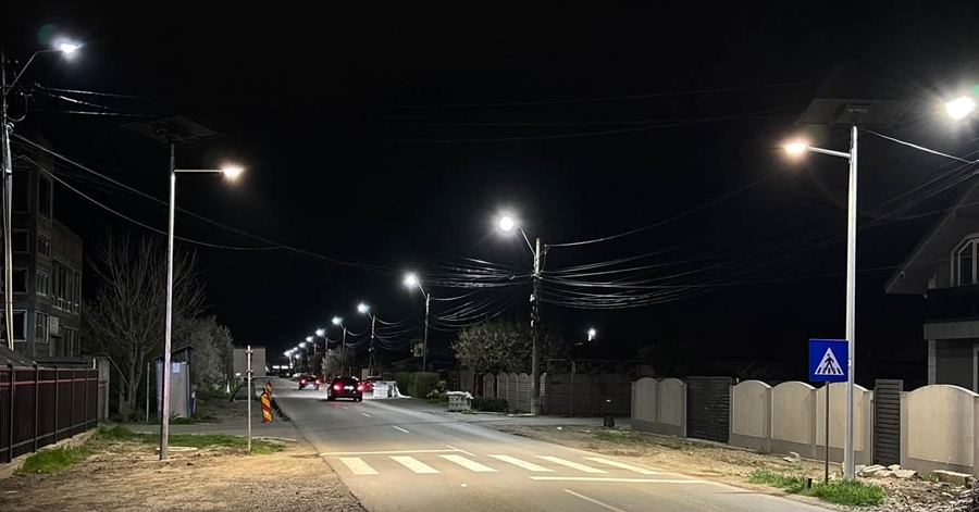 128 treceri de pietoni, de pe drumurile județene, sunt acum iluminate bilateral cu sisteme LED