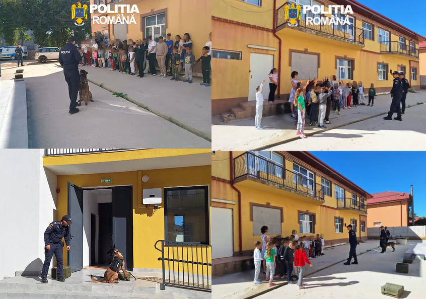 Activități preventive ale polițiștilor brăileni, la Liceul Tehnologic “Costache Grigore Șuțu” din Șuțești