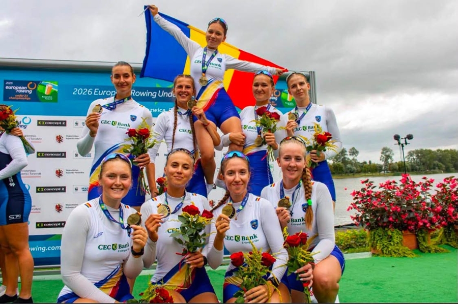Șapte canotori, de la CSM Constanța, prestație de mare clasă la Europenele U23 din Polonia!