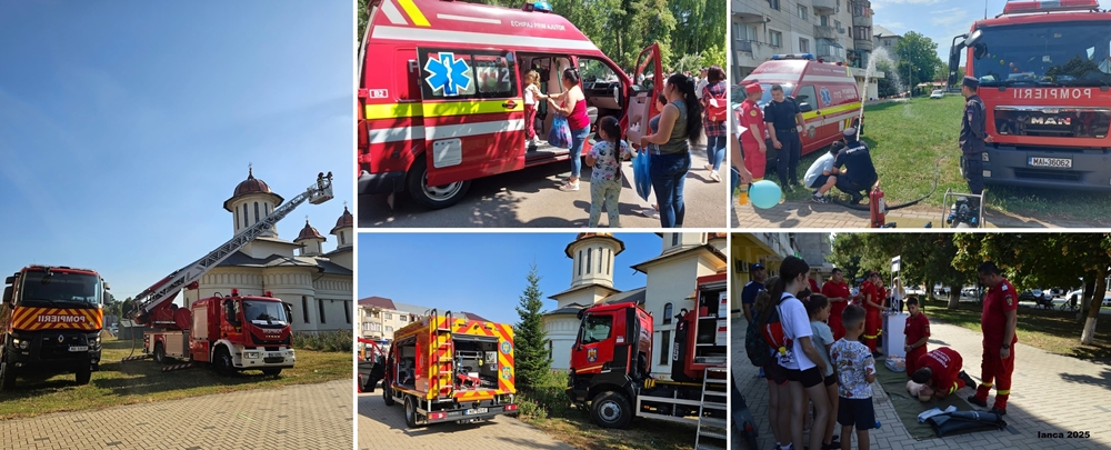 Demonstrații, tehnică de intervenție și activități pentru toate vârstele de Ziua Pompierilor, sărbătorită la Ianca